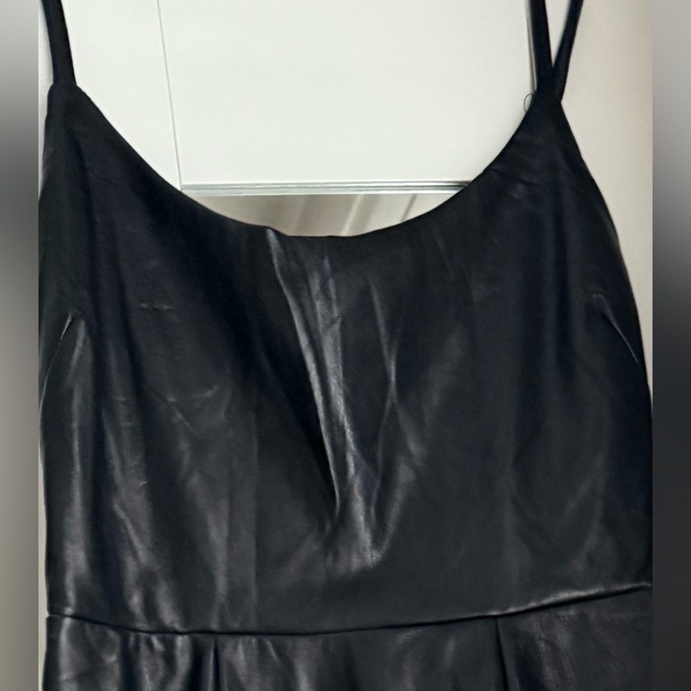 NEW!! Steve Madden Black Leather Dress
